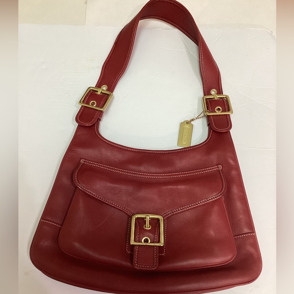 Coach vintage Legacy Saddle Bag 9340 Red NWOT